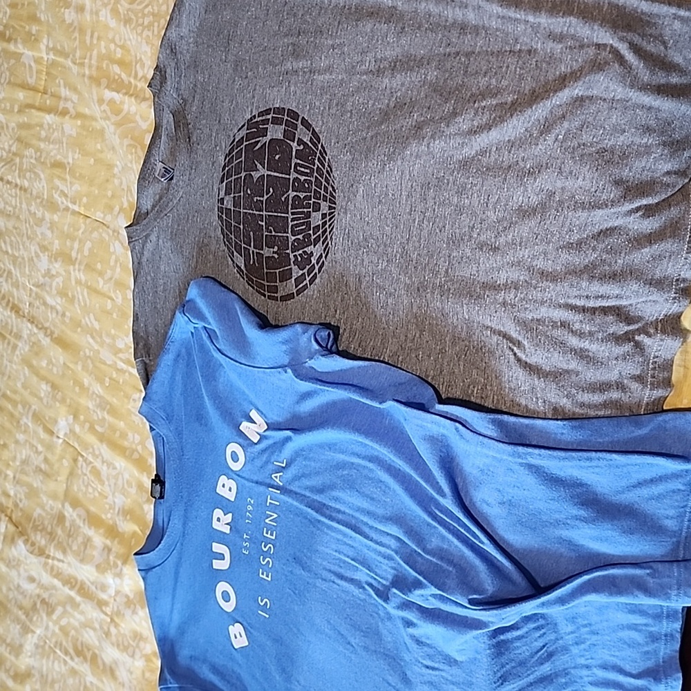 2 Bourbon tees Men's L